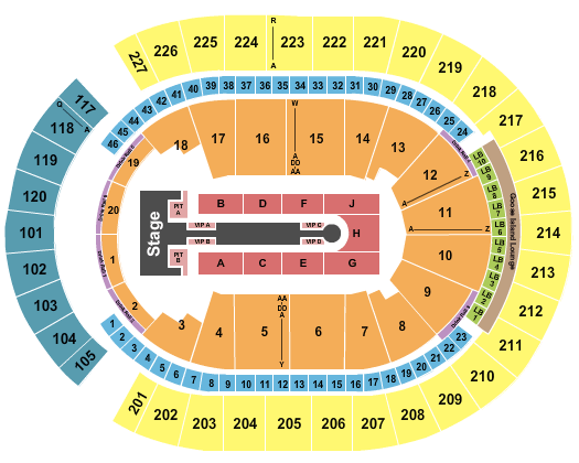 T-Mobile Arena Jennifer Lopez Seating Chart